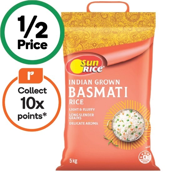 SunRice Basmati Rice 5 kg