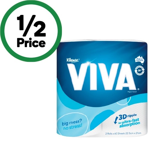 Viva Paper Towel Pk 2