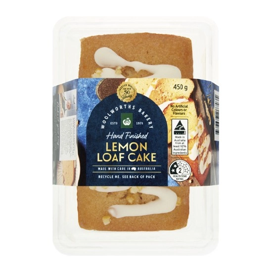 Woolworths Lemon Loaf Cake 450g