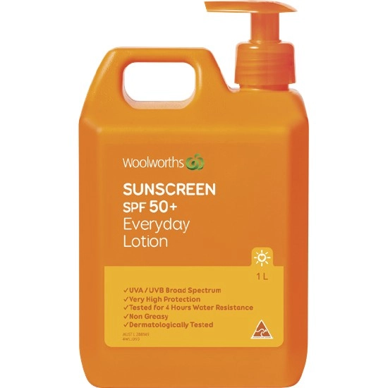 Woolworths Sunscreen SPF50+ 1 Litre^