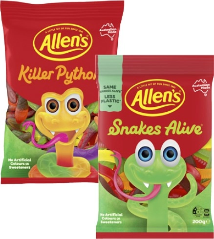 Allen's Lollies 140g-200g