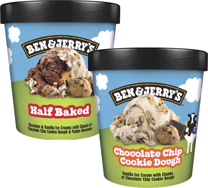 Ben & Jerry's Tub 427mL-465mL