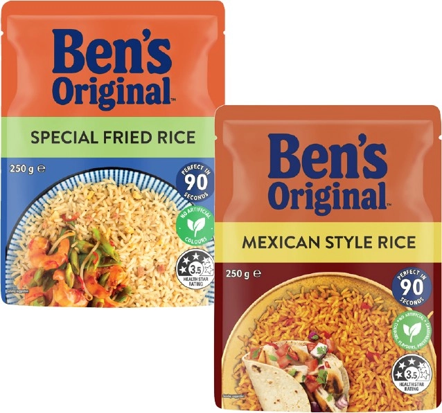 Ben's Original Flavoured Rice Pouch 240g-250g