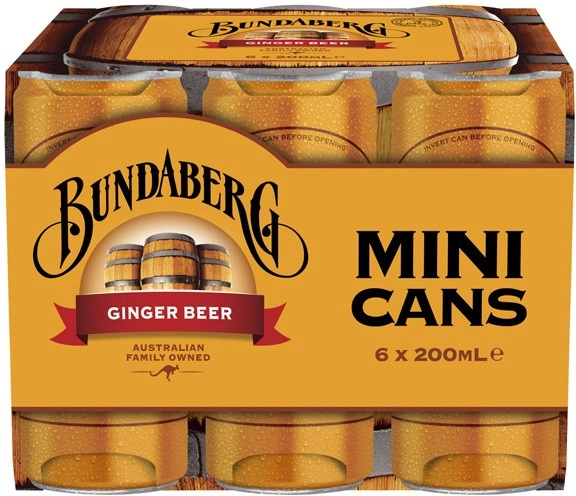 Bundaberg Brewed Soft Drinks 6x200mL