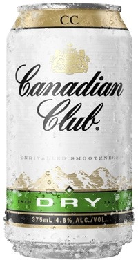 Canadian Club & Dry Cans 6x375mL