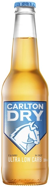 Carlton Dry Ultra Low Carb Bottles 24x330mL