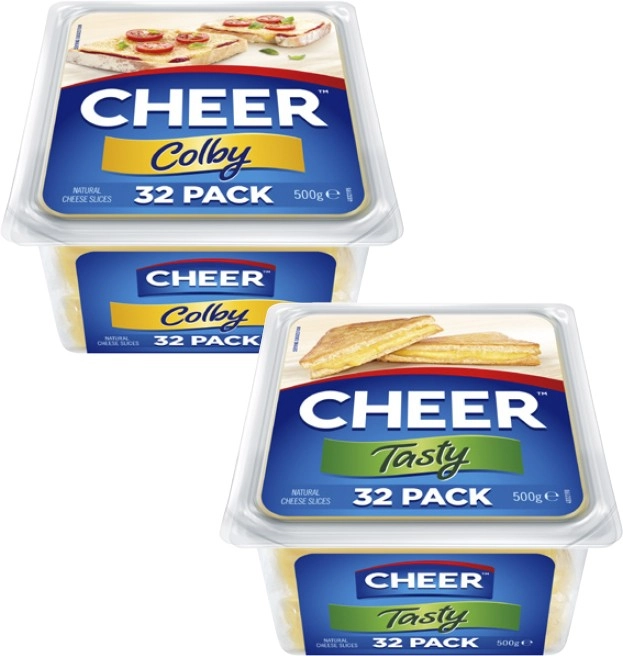 Cheer Cheese Slices 500g