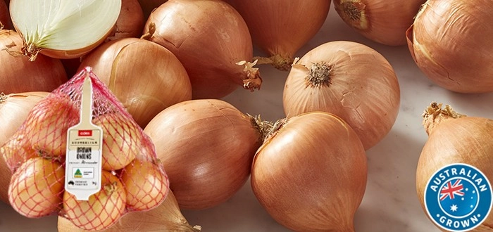 Coles Australian Brown Onions 1kg Bag