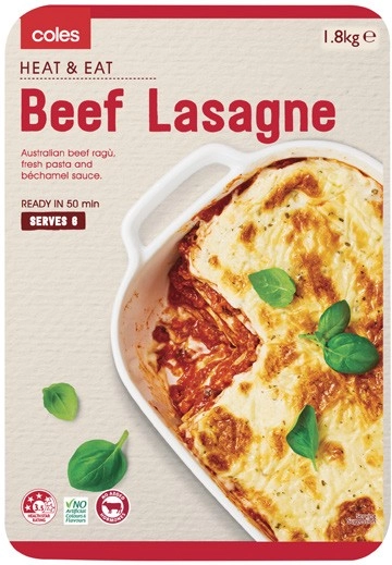 Coles Beef Lasagne 1.8kg