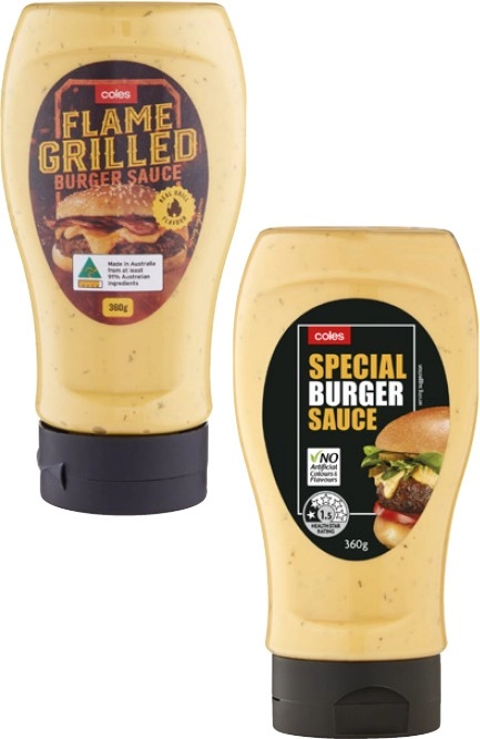 Coles Burger Sauce 360g