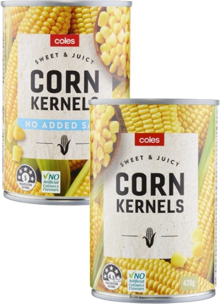 Coles Corn Kernels 420g