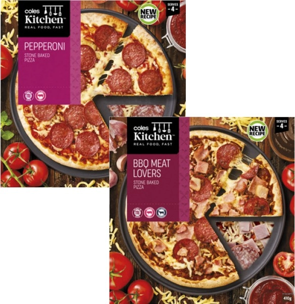 Coles Kitchen Pizza 360g-410g