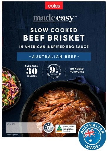 Coles Made Easy Slow Cooked Beef Brisket 700g