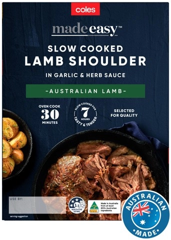 Coles Made Easy Slow Cooked Lamb Shoulder 550g