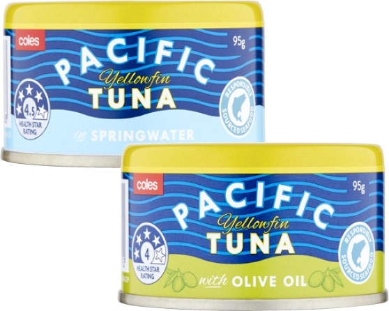 Coles Pacific Yellowfin Tuna 95g