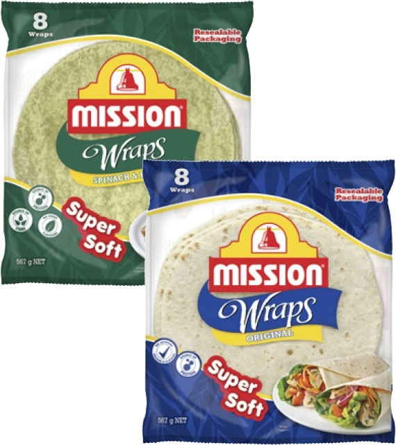 Mission Wraps 8 Pack 567g