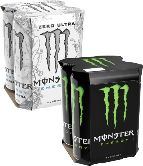 Monster Energy Drink 4x500mL