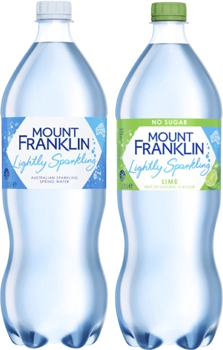 Mount Franklin Lightly Sparkling Water 1.25 Litre