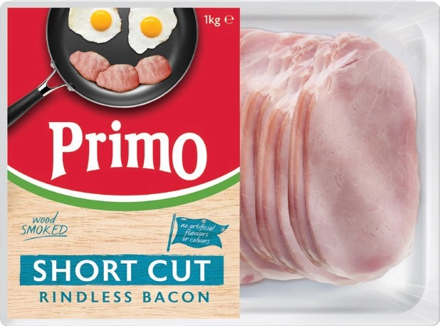 Primo Rindless Short Cut Bacon 1kg