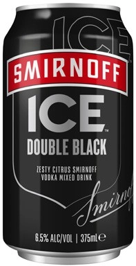 Smirnoff Ice Double Black Vodka Cans 4x375mL