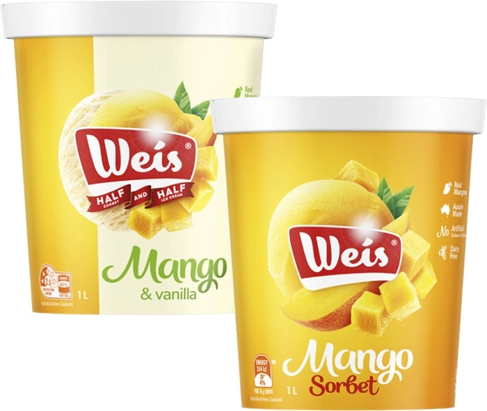 Weis Sorbet Tub 1 Litre