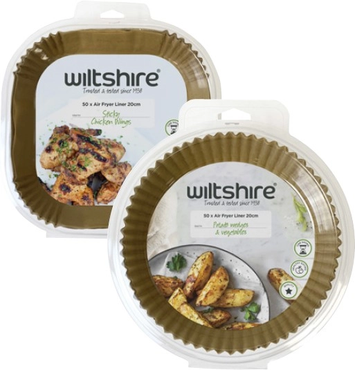 Wiltshire Air Fryer Square or Round Liners 50 Pack