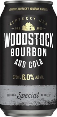 Woodstock Bourbon & Cola 6% Cans 4x375mL