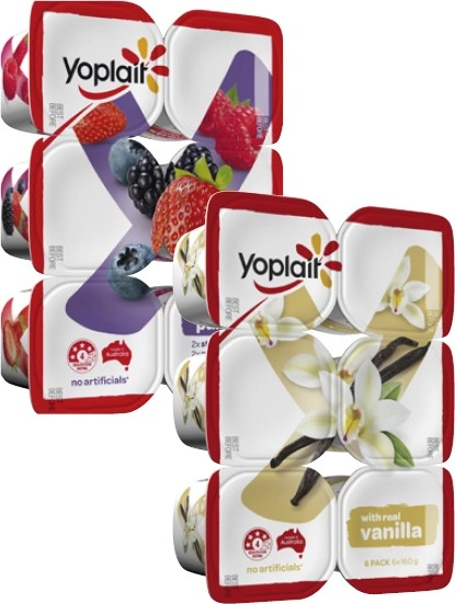 Yoplait Yoghurt 6x160g