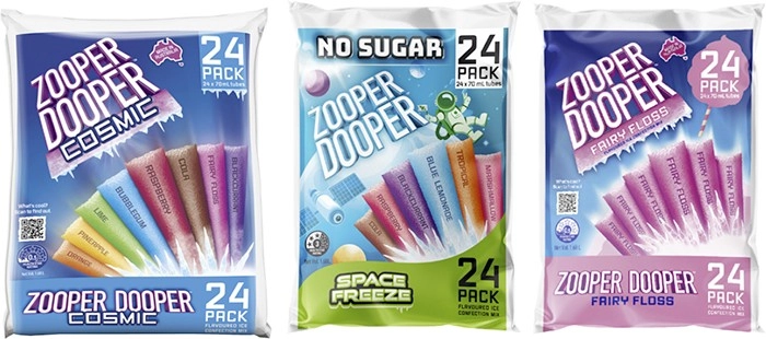 Zooper Dooper Water Ice 24x70mL