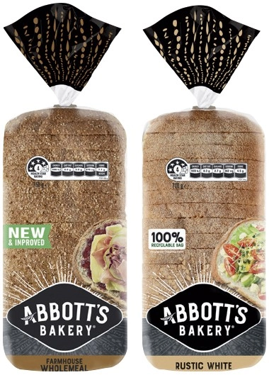 Abbott’s Bakery Bread 680-800g Selected Varieties