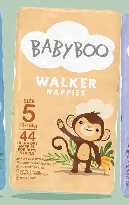 BabyBoo Walker Nappies Size 5 44 Pack