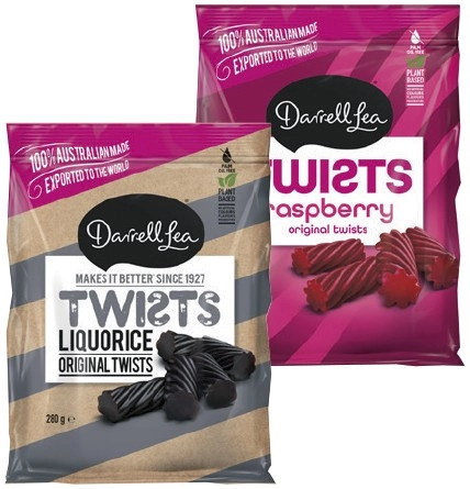 Darrell Lea Liquorice Share Packs 200‐280g Selected Varieties