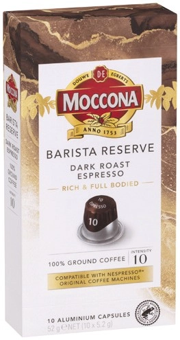 Moccona Barista Reserve Coffee Capsules 10 Pack Selected Varieties