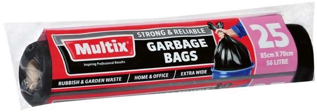 Multix Extra Wide Garbage Bags 25 Pack