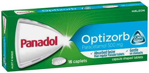 Panadol Optizorb Paracetamol Caplets 16 Pack**