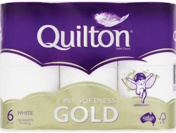 Quilton Gold Toilet Tissue 4 Ply 6 Pack