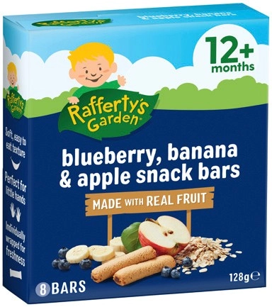 Rafferty’s Garden Snack Bars 128g Selected Varieties