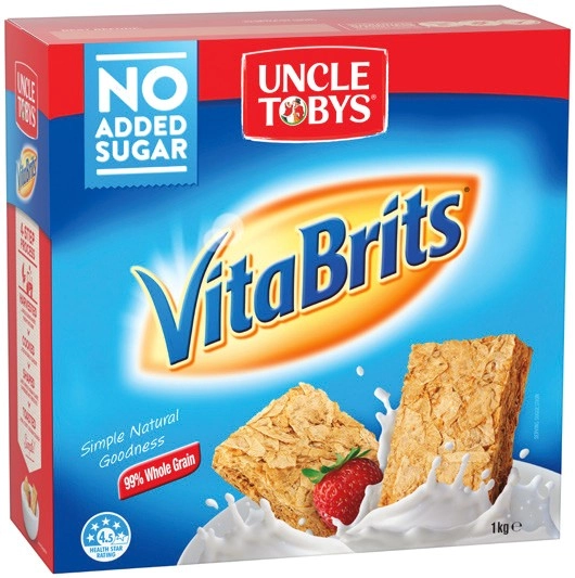 Uncle Tobys VitaBrits 1kg or Cheerios 320g