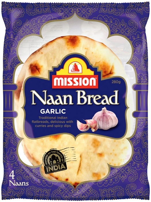 Mission Naan Bread 4 Pack or Mini 6 Pack Selected Varieties