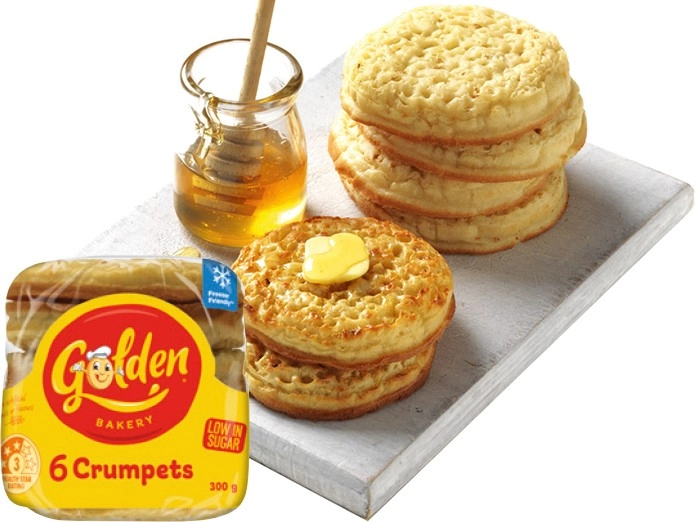 Golden Crumpet Rounds 6 Pack Selected Varieties