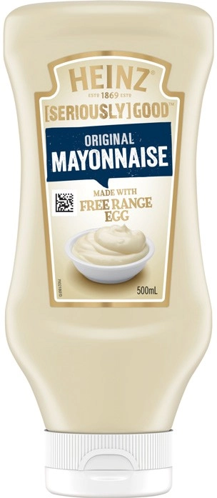 Heinz Seriously Good Mayonnaise or Aioli Squeezy 500mL Selected Varieties