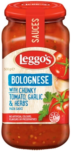 Leggo’s Pasta Sauce 490‐500g Selected Varieties