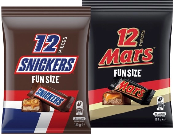 Mars, M&M's or Skittles Fun Size Pack 132‐192g Selected Varieties