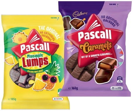 Pascall 120‐185g or Cadbury Bitesize 120‐150g Share Bag Selected Varieties