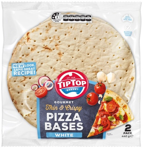 Tip Top Gourmet Pizza Bases 2 Pack Selected Varieties