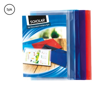 A4 Document Folder 5pk