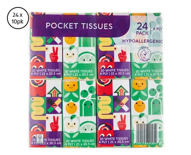 Pocket Tissues 24 x 10pk