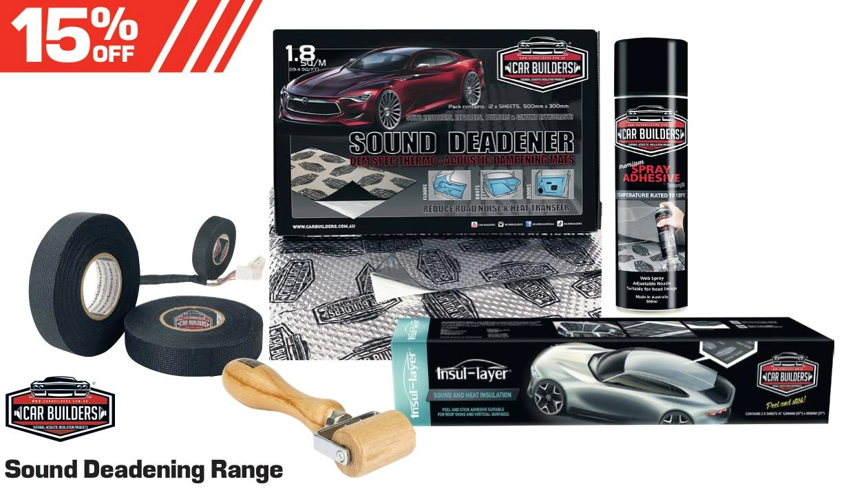 Car Builders Sound Deadening Range