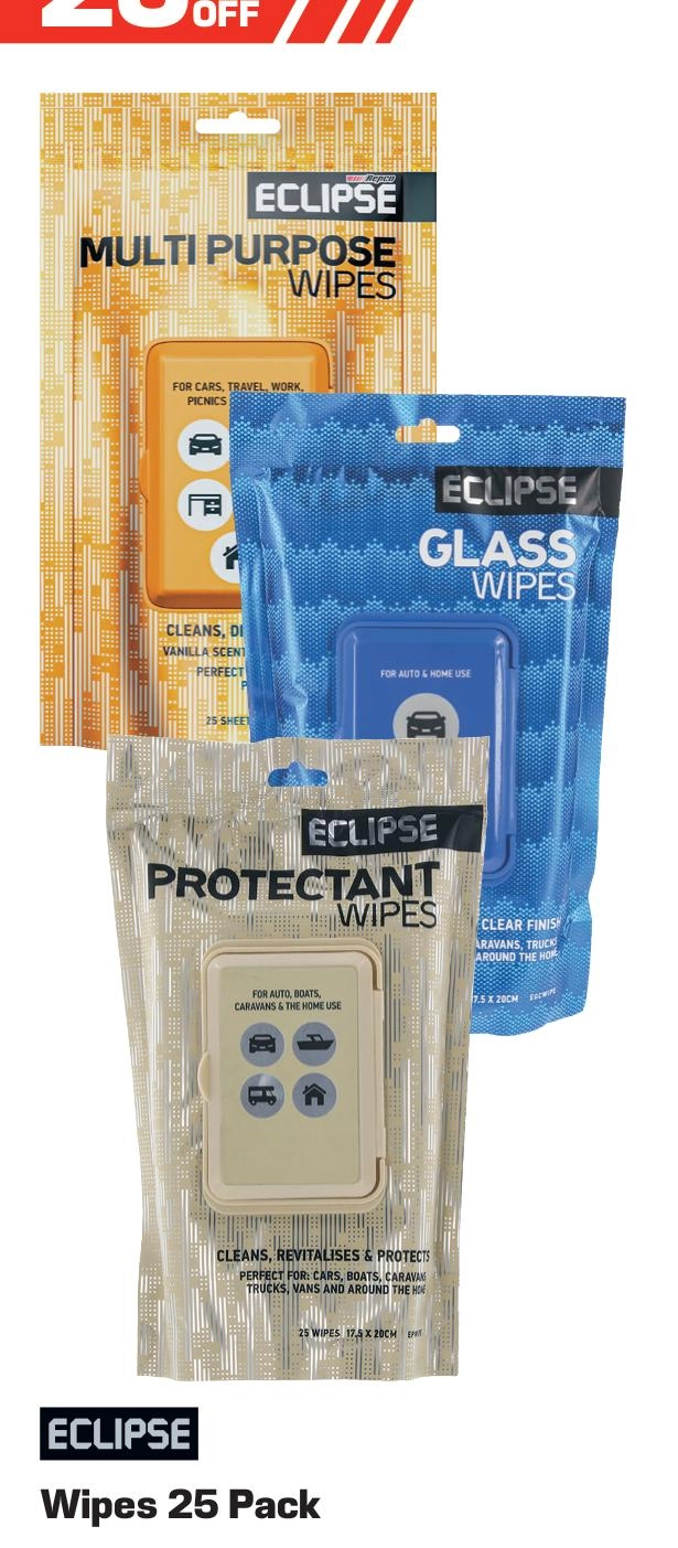 Eclipse Wipes 25 Pack