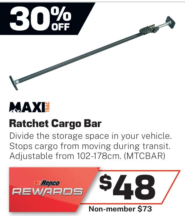 MaxiTrac Ratchet Cargo Bar